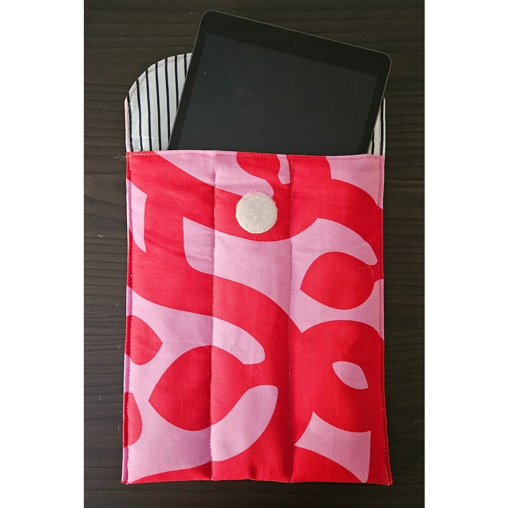 Pembe - Kırmızı Puffer Tablet & Kitap Çantası – 3