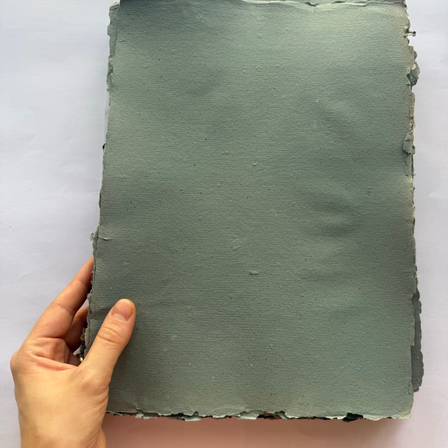 El Yapımı Kâğıt - Yeşil Gri – 2