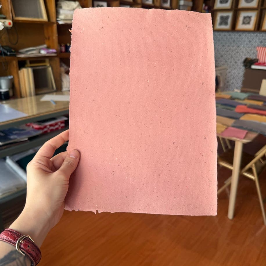 El Yapımı Kâğıt - Orta Ton Pembe