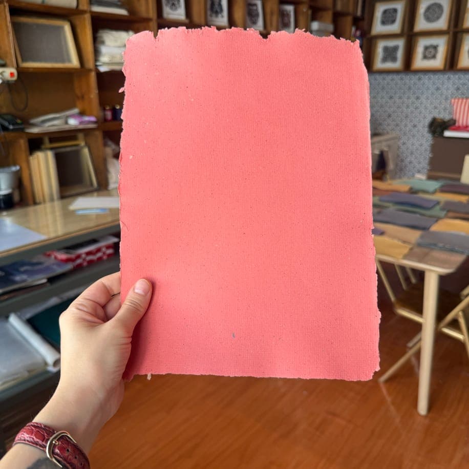 El Yapımı Kâğıt - Parlak Pembe